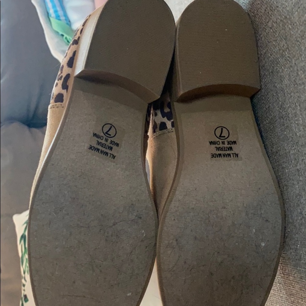 Leopard Print Booties - Size 7 - image 3